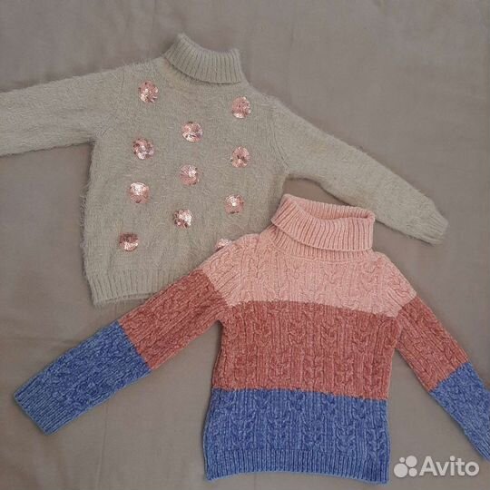 Теплая одежда для девочки пакетом 110-116см