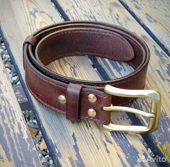 Кожаный ремень премиум класса 