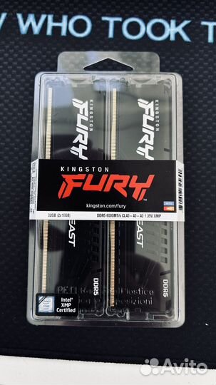 Оперативная память для пк fury DDR5 32Г5 6000мгц