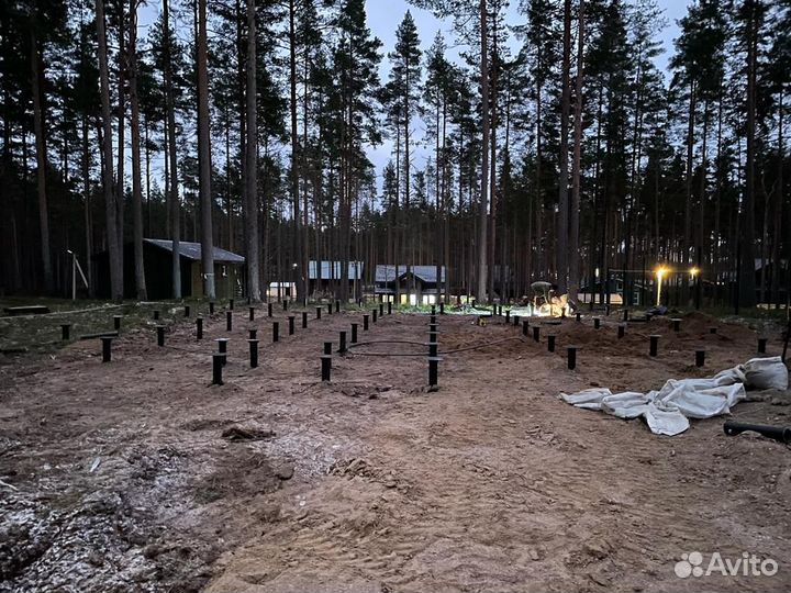 Винтовые сваи под террасу монтаж под ключ