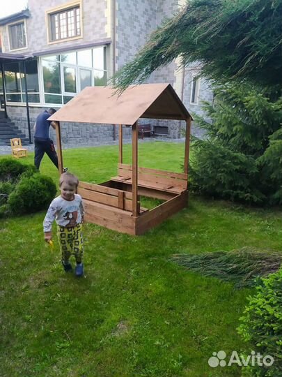 Песочница с крышей для детей