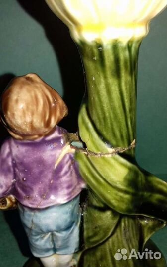 Старинный подсвечник фаянс гарднер Царизм до 1917