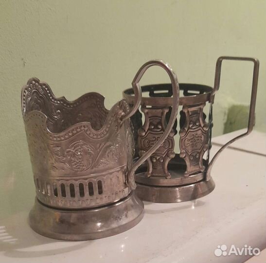 Подстаканники мельхиор. Винтаж