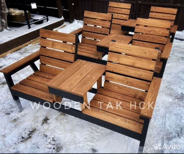 Лавочка со столиком Скамейка тумба