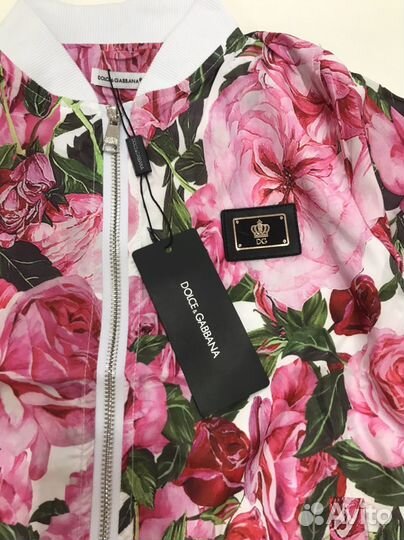 Куртка бомбер для девочки D&G