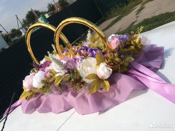 Свадебные украшения на машину