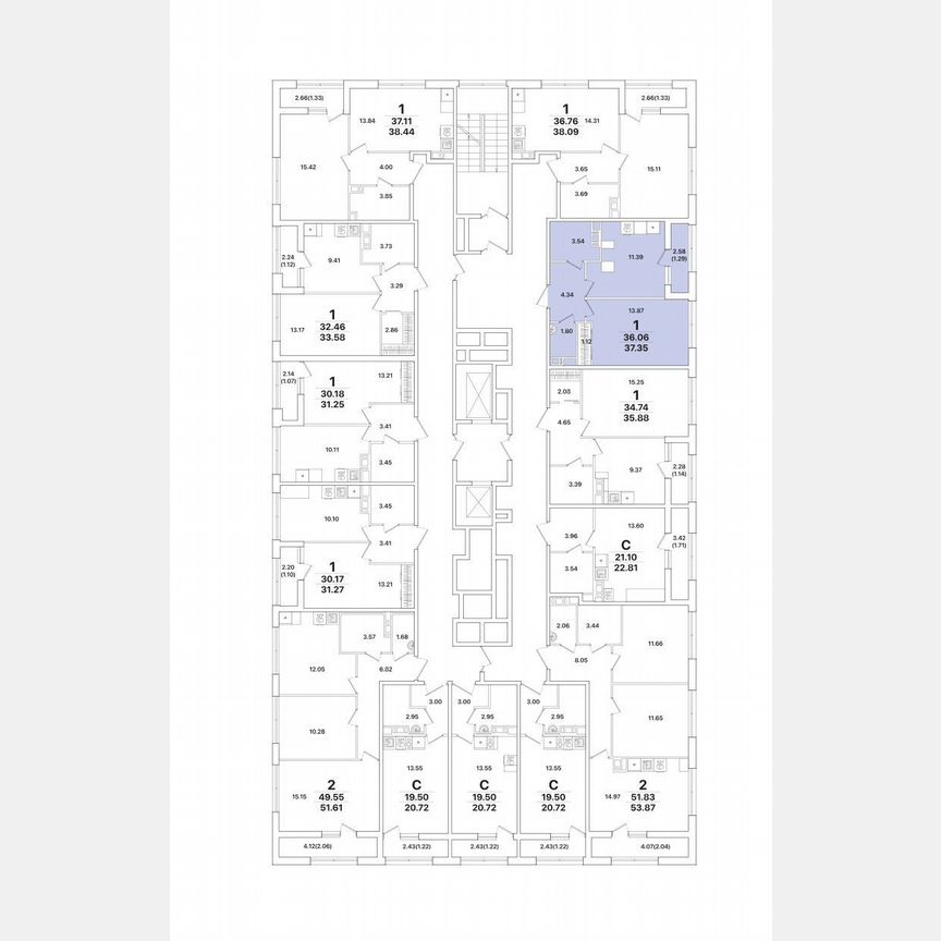 1-к. квартира, 37,4 м², 5/12 эт.