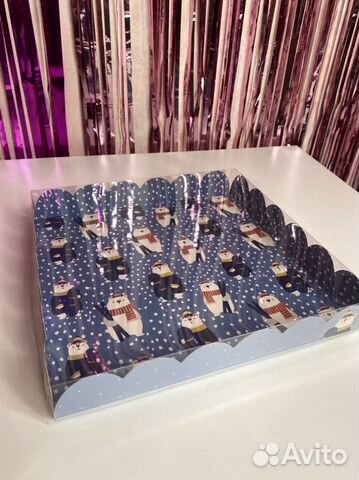 Коробка для пряников с крышкой 21 21