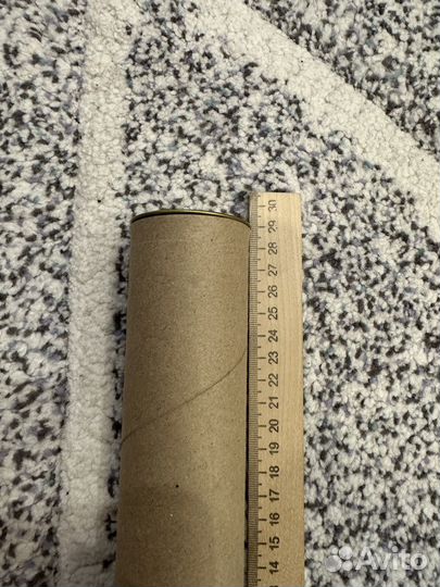 Тубус картонный с жестяной крышкой 75шт