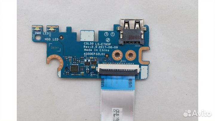 Плата usb csl50 ls-e795p для hp 15-bs168ur