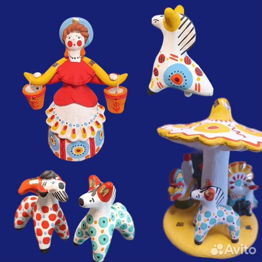 Дымковская игрушка в ассортименте