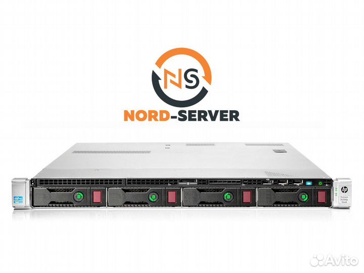 Сервер HP DL360p Gen8 4LFF 2x E5-2670 64GB 750W