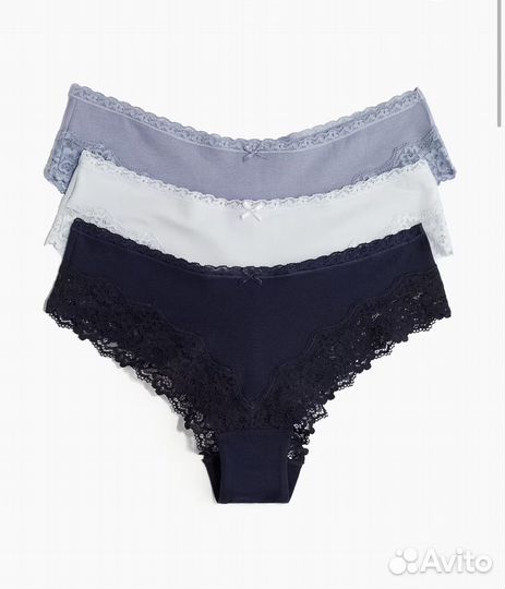 Трусы женские hm хипстеры хлопок L