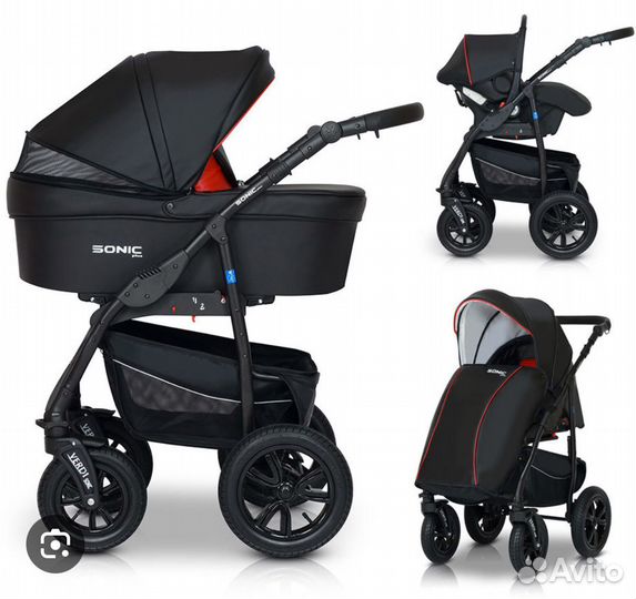 Коляска sonic pro 3 в 1