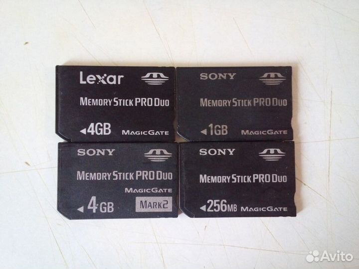 Карты памяти Memory stick pro duo 4gb
