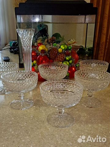 Хрустальные Фужеры бокалы креманки