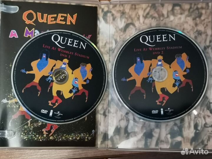 Диск с записью концерта группы queen 1986