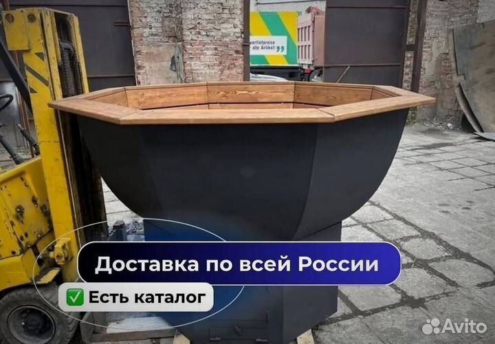 Банный чан с подсветкой с нагревом за 2 часа