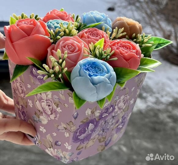 Букет мз мыла ручной работы