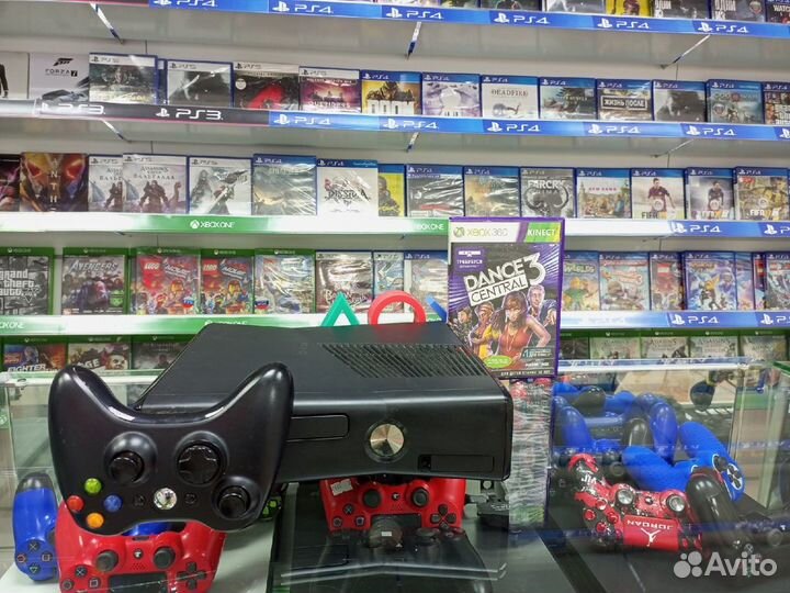 Xbox 360 Slim 4GB + Dance Central 3 - обмен