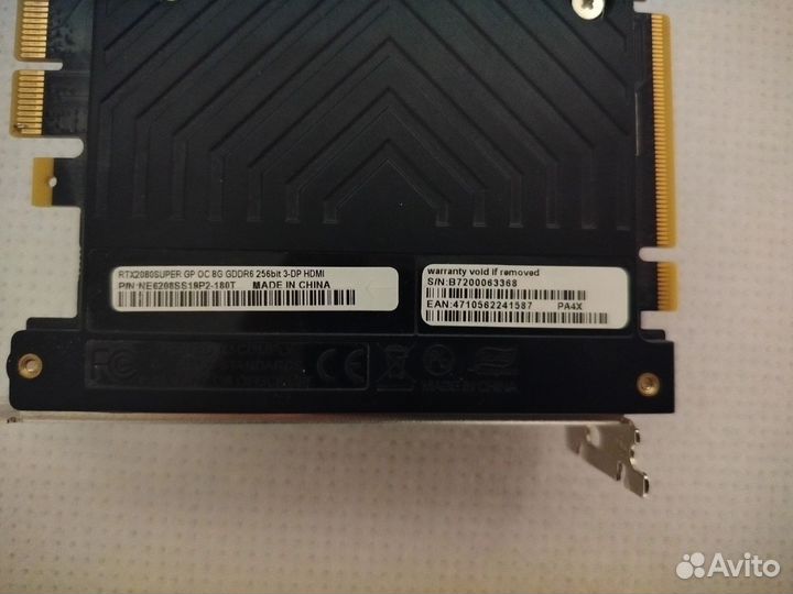 Видеокартаpalit RTX 2080 Super GamingPro OC 8GB