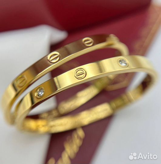 Браслет cartier love тонкий