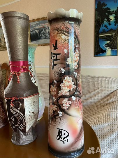 Декоративные вазы напольные