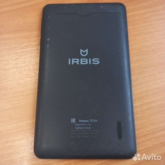 Планшет irbis tz709