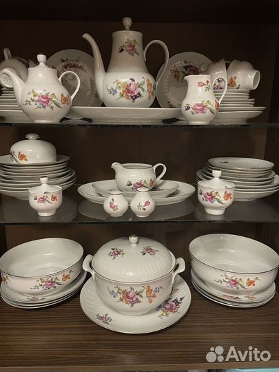 Чайно-кофеный,столовый сервиз гдр