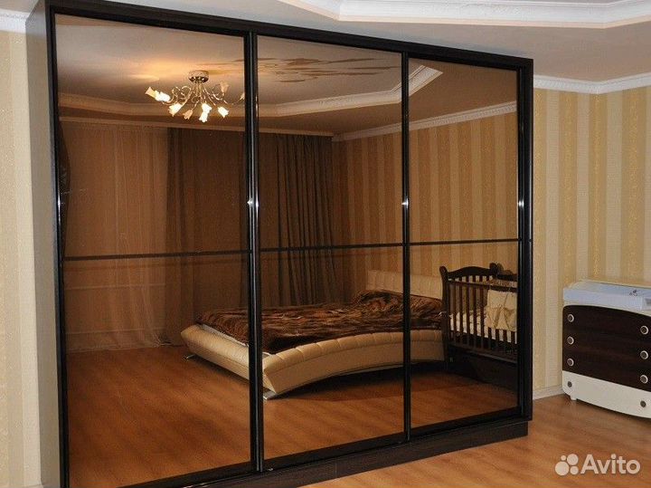 Двери для шкафа купе с зеркалом