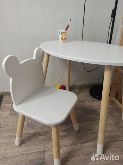 Стул + стол детский деревянный