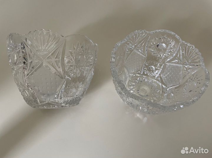 Салатники из чистого хрусталя