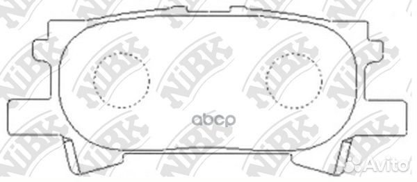 Колодки тормозные дисковые зад PN1498 NiBK