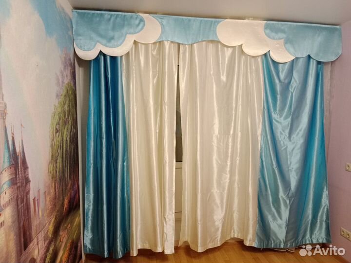Шторы и покрывало (комплект)