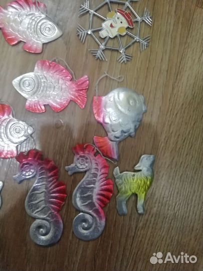 Картонные елочные игрушки СССР