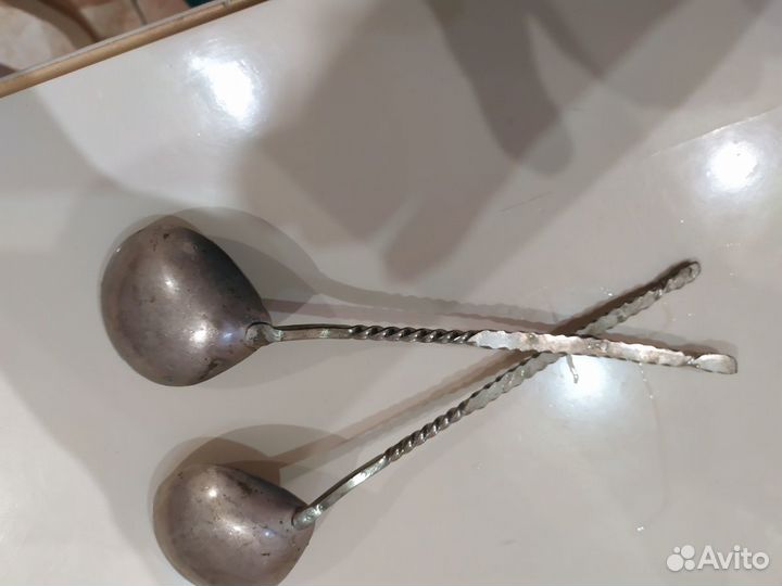 Старинные ложки из мельхиора