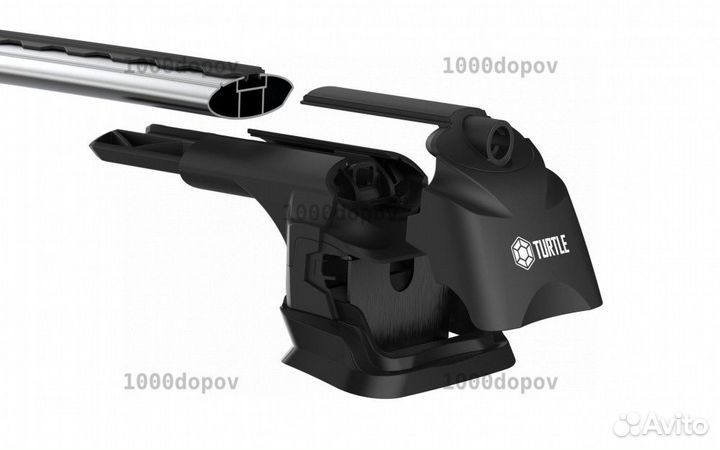 Багажник в штатные места Air 3 Plus на крышу серый