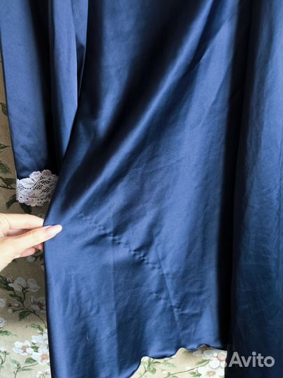 Халат женский шелковый