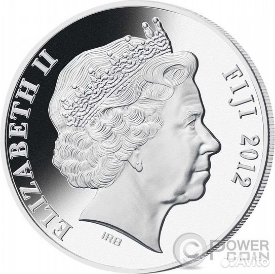 Фиджи 2012 перламутр+серебро 155гр год Дракона