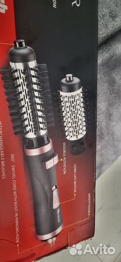 Фен щетка вращающаяся новая