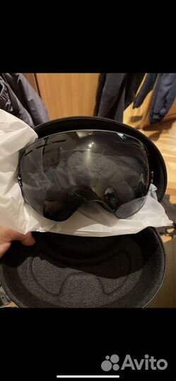 Горнолыжные очки маска серая