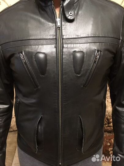 Кожаная куртка мужская
