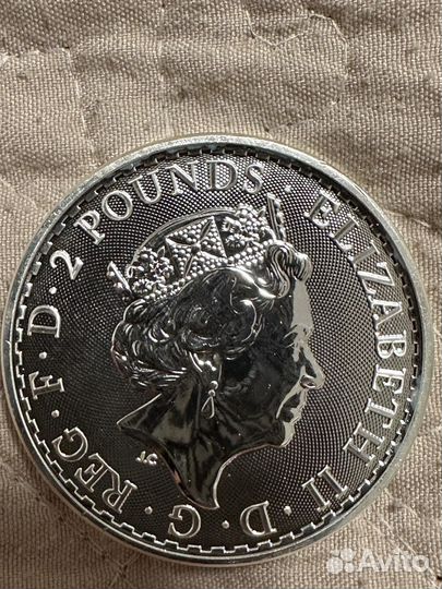 Серебряные монеты британия 2023 туба 25шт