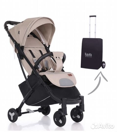 Коляска прогулочная Nuovita Fiato Beige Nero