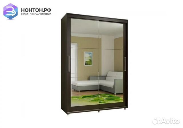 Шкаф-купе Комфорт-12 Прайм с прямоугольными зеркал