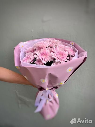 Хризантема кустовая. Букет цветов Вологда