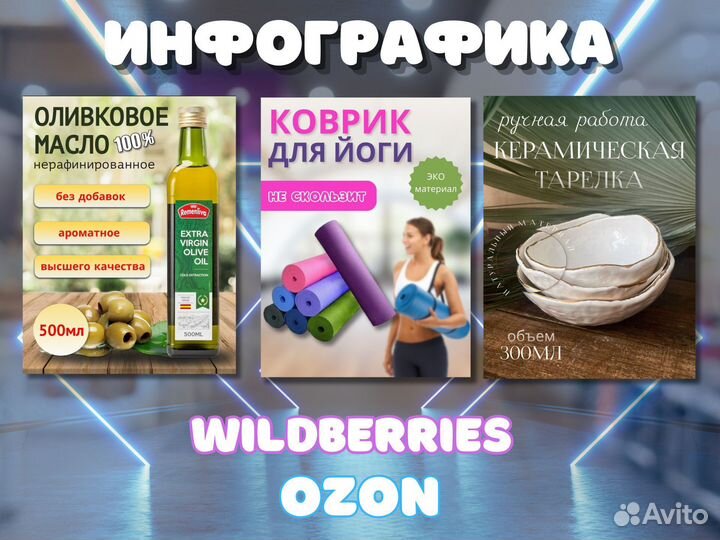 Дизайнер карточек товара для маркетплейсов и авито
