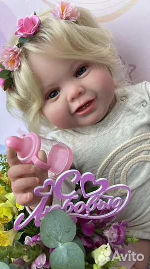 Кукла Реборн 60 см новая, пышка