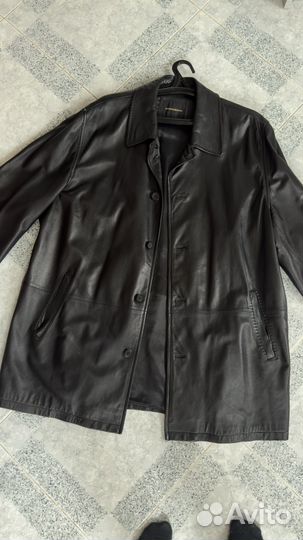 Куртка натуральная кожа мужская 58 Manzoni