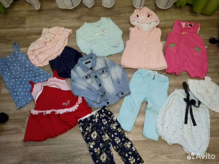 Вещи для девочки пакетом 80 рост